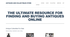 Desktop Screenshot of antiquesandcollectiblesstore.info