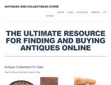 Tablet Screenshot of antiquesandcollectiblesstore.info